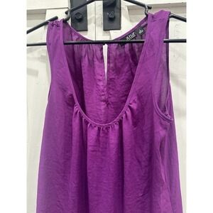 Ana Approach‎ Purple Sleeveless Blouse Keyhole Back Detail S